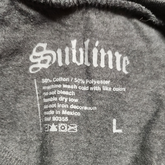 Sublime Long Beach T Shirt in Gray by the brand Sublime! Large EUC - Picture 9 of 9